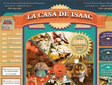 Tablet Screenshot of lacasadeisaac.com